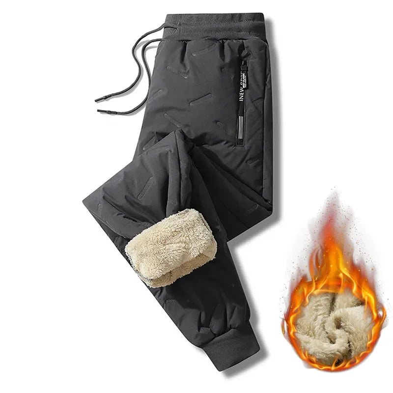 Winter Sweatwear Men Plush Thick Fleece Sweatpant Lambswool Thermal Trousers Casual Pants Waterproof Windproof Warm Cotton Pants - FitHealthHavenFitHealthHavenFitHealthHaven14:1254Black-Pencil pants;5:361385Asian L(40-50Kg)Black-Pencil pantsAsian L(40-50Kg)Winter Sweatwear Men Plush Thick Fleece Sweatpant Lambswool Thermal Trousers Casual Pants Waterproof Windproof Warm Cotton Pants