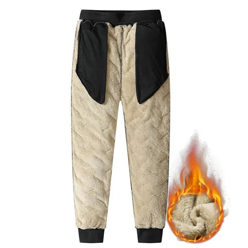 Winter Sweatwear Men Plush Thick Fleece Sweatpant Lambswool Thermal Trousers Casual Pants Waterproof Windproof Warm Cotton Pants - FitHealthHavenFitHealthHavenFitHealthHaven14:1254Black-Pencil pants;5:361385Asian L(40-50Kg)Black-Pencil pantsAsian L(40-50Kg)Winter Sweatwear Men Plush Thick Fleece Sweatpant Lambswool Thermal Trousers Casual Pants Waterproof Windproof Warm Cotton Pants