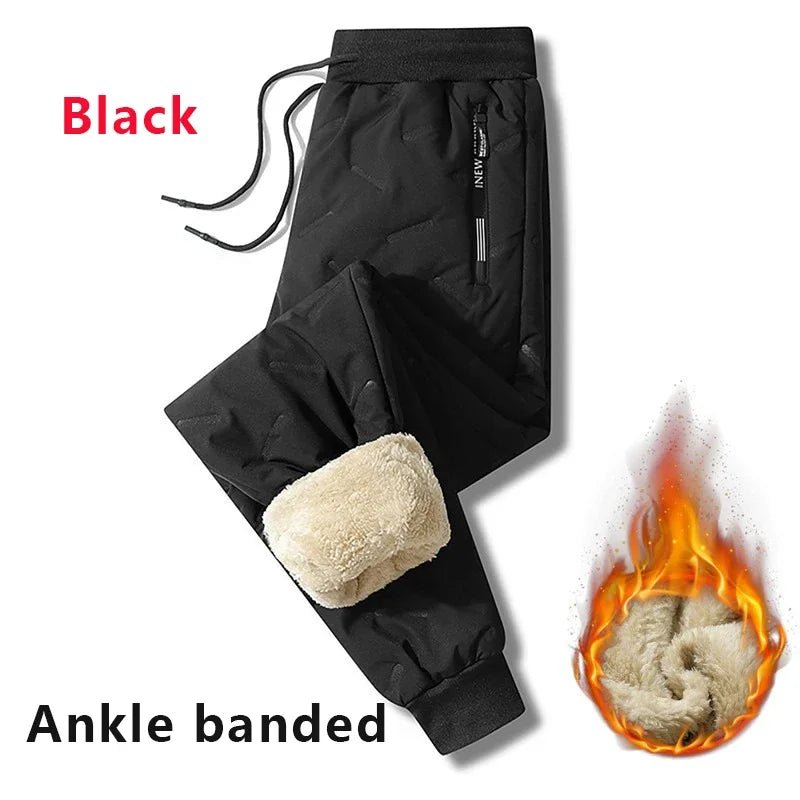 Winter Sweatwear Men Plush Thick Fleece Sweatpant Lambswool Thermal Trousers Casual Pants Waterproof Windproof Warm Cotton Pants - FitHealthHavenFitHealthHavenFitHealthHaven14:1254Black-Pencil pants;5:361385Asian L(40-50Kg)Black-Pencil pantsAsian L(40-50Kg)Winter Sweatwear Men Plush Thick Fleece Sweatpant Lambswool Thermal Trousers Casual Pants Waterproof Windproof Warm Cotton Pants