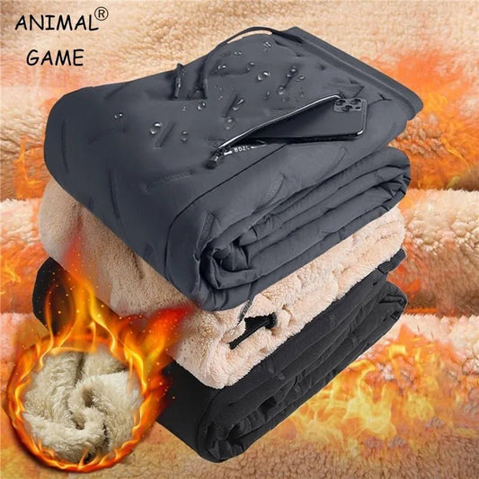 Winter Sweatwear Men Plush Thick Fleece Sweatpant Lambswool Thermal Trousers Casual Pants Waterproof Windproof Warm Cotton Pants - FitHealthHavenFitHealthHavenFitHealthHaven14:1254Black-Pencil pants;5:361385Asian L(40-50Kg)Black-Pencil pantsAsian L(40-50Kg)Winter Sweatwear Men Plush Thick Fleece Sweatpant Lambswool Thermal Trousers Casual Pants Waterproof Windproof Warm Cotton Pants