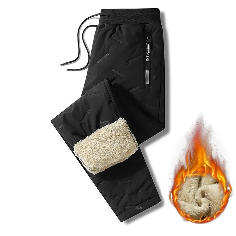 Winter Sweatwear Men Plush Thick Fleece Sweatpant Lambswool Thermal Trousers Casual Pants Waterproof Windproof Warm Cotton Pants - FitHealthHavenFitHealthHavenFitHealthHaven14:1254Black-Pencil pants;5:361385Asian L(40-50Kg)Black-Pencil pantsAsian L(40-50Kg)Winter Sweatwear Men Plush Thick Fleece Sweatpant Lambswool Thermal Trousers Casual Pants Waterproof Windproof Warm Cotton Pants