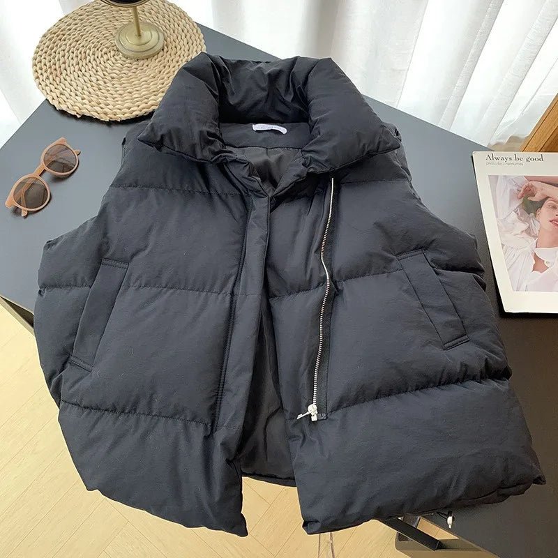 Women Fashion Autumn New 2024 Stand Collar Elegant Down Coats Warm Outerwear Casual Belt Sleeveless Winter Women Vests Jackets - FitHealthHavenFitHealthHavenFitHealthHaven14:193;5:361386blackMWomen Fashion Autumn New 2024 Stand Collar Elegant Down Coats Warm Outerwear Casual Belt Sleeveless Winter Women Vests Jackets