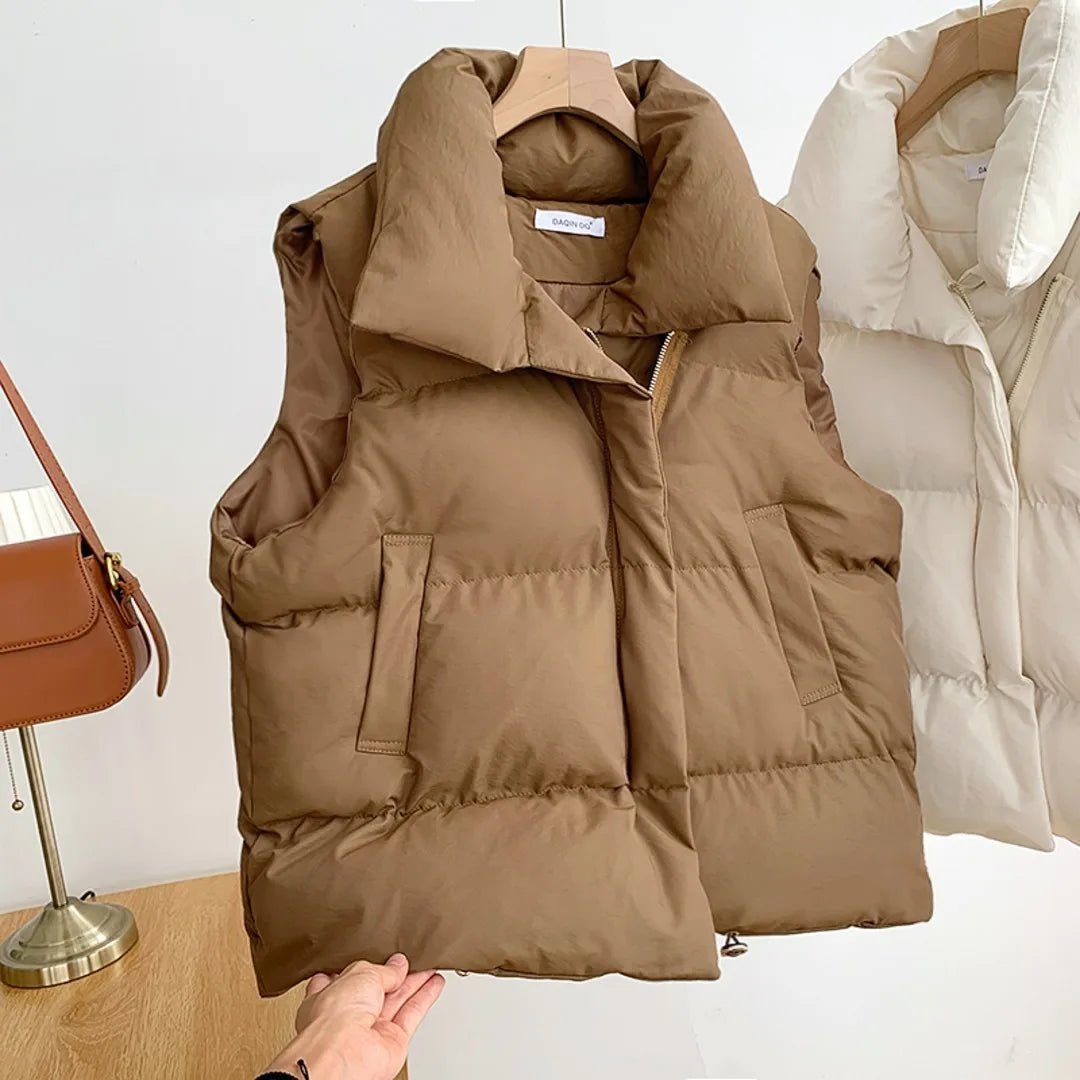 Women Fashion Autumn New 2024 Stand Collar Elegant Down Coats Warm Outerwear Casual Belt Sleeveless Winter Women Vests Jackets - FitHealthHavenFitHealthHavenFitHealthHaven14:29;5:361386WHITEMWomen Fashion Autumn New 2024 Stand Collar Elegant Down Coats Warm Outerwear Casual Belt Sleeveless Winter Women Vests Jackets