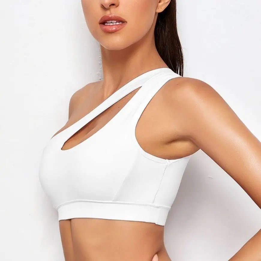 Women Sports Bra Push Up Fitness Bras One Shoulder Shockproof Yoga Bra Black White Yoga Running Bra Sexy Vest - FitHealthHavenFitHealthHavenFitHealthHaven14:193;5:361386blackMWomen Sports Bra Push Up Fitness Bras One Shoulder Shockproof Yoga Bra Black White Yoga Running Bra Sexy Vest
