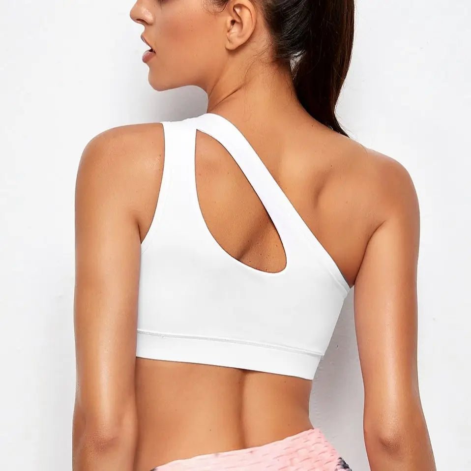 Women Sports Bra Push Up Fitness Bras One Shoulder Shockproof Yoga Bra Black White Yoga Running Bra Sexy Vest - FitHealthHavenFitHealthHavenFitHealthHaven14:193;5:361386blackMWomen Sports Bra Push Up Fitness Bras One Shoulder Shockproof Yoga Bra Black White Yoga Running Bra Sexy Vest