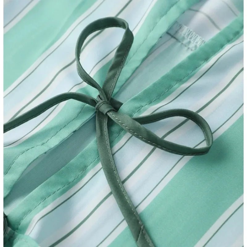 Women's Clothing 2-piece Set Outfit Sleeves Shorts Shirt Shorts Fast Selling Stripes Suits Comfortable Fashion Shirts for Women - FitHealthHavenFitHealthHavenFitHealthHaven14:1254green;5:100014064greenSWomen's Clothing 2-piece Set Outfit Sleeves Shorts Shirt Shorts Fast Selling Stripes Suits Comfortable Fashion Shirts for Women