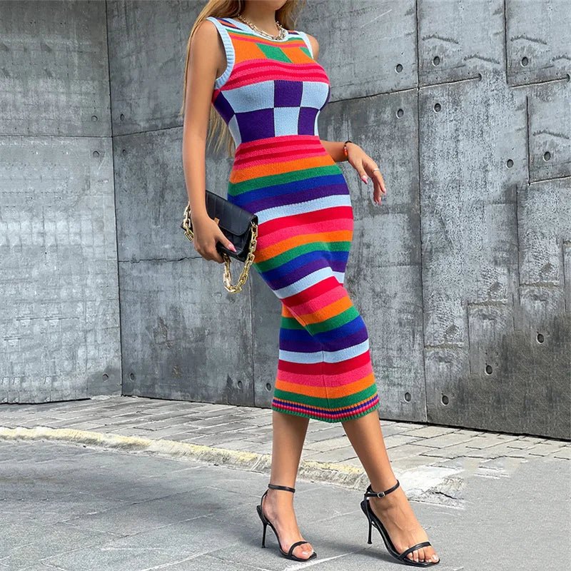 women's clothing autumn/winter new fashionable contrasting color Christmas sweater long slim fit wrapped buttocks knitted dress - FitHealthHavenFitHealthHavenFitHealthHaven14:771Multicolor;5:361386MulticolorMwomen's clothing autumn/winter new fashionable contrasting color Christmas sweater long slim fit wrapped buttocks knitted dress
