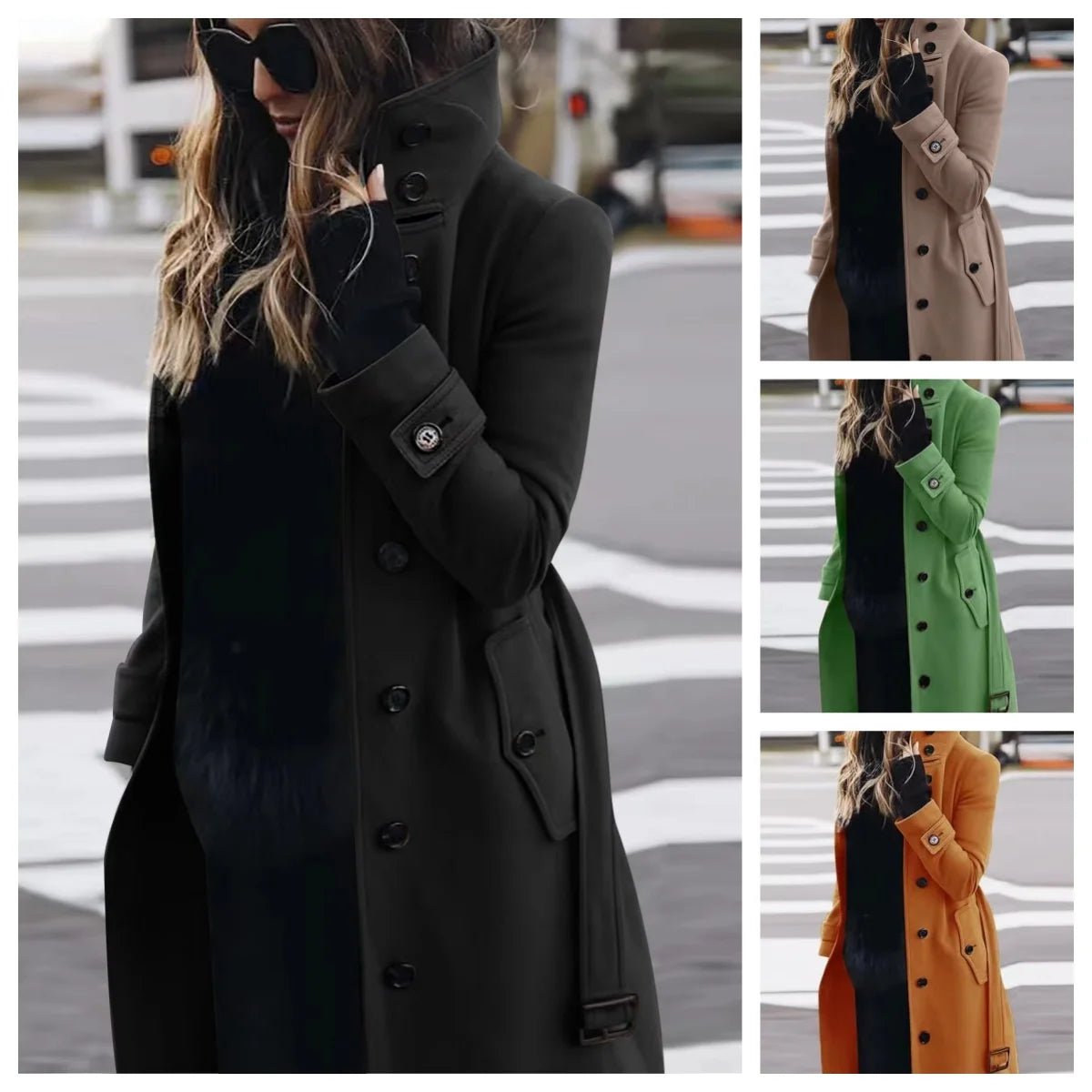 Women's Coat Outerwears Autumn Winter Warm Female Jackets Single Breasted Turn-down Collar Single Breasted Women's Clothes New - FitHealthHavenFitHealthHavenFitHealthHaven14:193;5:361385blackLWomen's Coat Outerwears Autumn Winter Warm Female Jackets Single Breasted Turn-down Collar Single Breasted Women's Clothes New