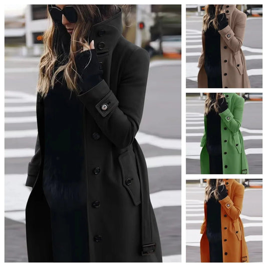 Women's Coat Outerwears Autumn Winter Warm Female Jackets Single Breasted Turn-down Collar Single Breasted Women's Clothes New - FitHealthHavenFitHealthHavenFitHealthHaven14:193;5:361385blackLWomen's Coat Outerwears Autumn Winter Warm Female Jackets Single Breasted Turn-down Collar Single Breasted Women's Clothes New