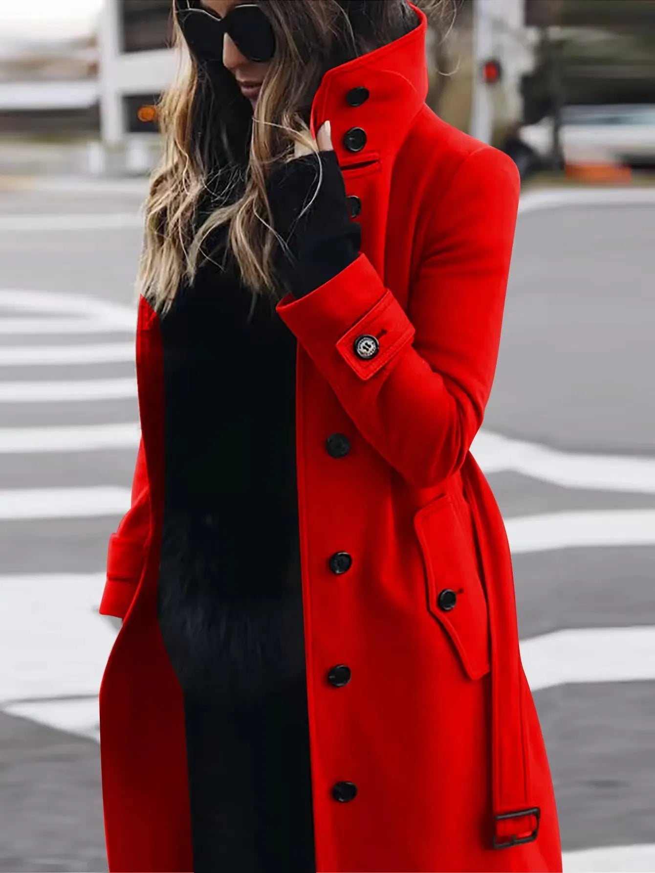 Women's Coat Outerwears Autumn Winter Warm Female Jackets Single Breasted Turn-down Collar Single Breasted Women's Clothes New - FitHealthHavenFitHealthHavenFitHealthHaven14:10;5:100014065RedXLWomen's Coat Outerwears Autumn Winter Warm Female Jackets Single Breasted Turn-down Collar Single Breasted Women's Clothes New