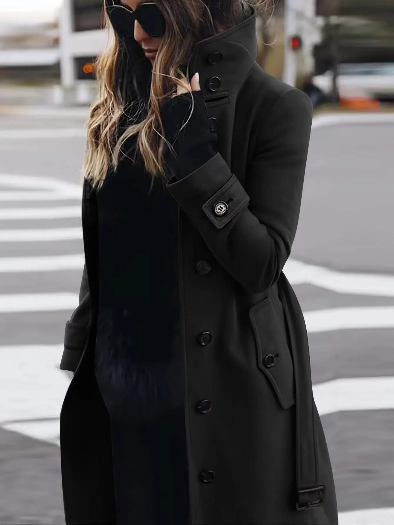 Women's Coat Outerwears Autumn Winter Warm Female Jackets Single Breasted Turn-down Collar Single Breasted Women's Clothes New - FitHealthHavenFitHealthHavenFitHealthHaven14:193;5:361385blackLWomen's Coat Outerwears Autumn Winter Warm Female Jackets Single Breasted Turn-down Collar Single Breasted Women's Clothes New
