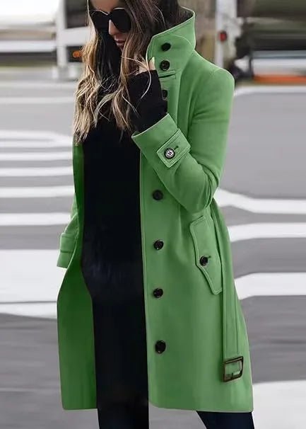 Women's Coat Outerwears Autumn Winter Warm Female Jackets Single Breasted Turn-down Collar Single Breasted Women's Clothes New - FitHealthHavenFitHealthHavenFitHealthHaven14:175;5:100014065greenXLWomen's Coat Outerwears Autumn Winter Warm Female Jackets Single Breasted Turn-down Collar Single Breasted Women's Clothes New