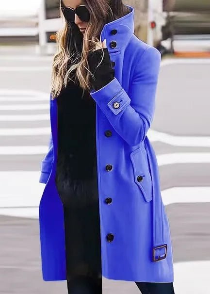 Women's Coat Outerwears Autumn Winter Warm Female Jackets Single Breasted Turn-down Collar Single Breasted Women's Clothes New - FitHealthHavenFitHealthHavenFitHealthHaven14:173;5:4182BlueXXLWomen's Coat Outerwears Autumn Winter Warm Female Jackets Single Breasted Turn-down Collar Single Breasted Women's Clothes New