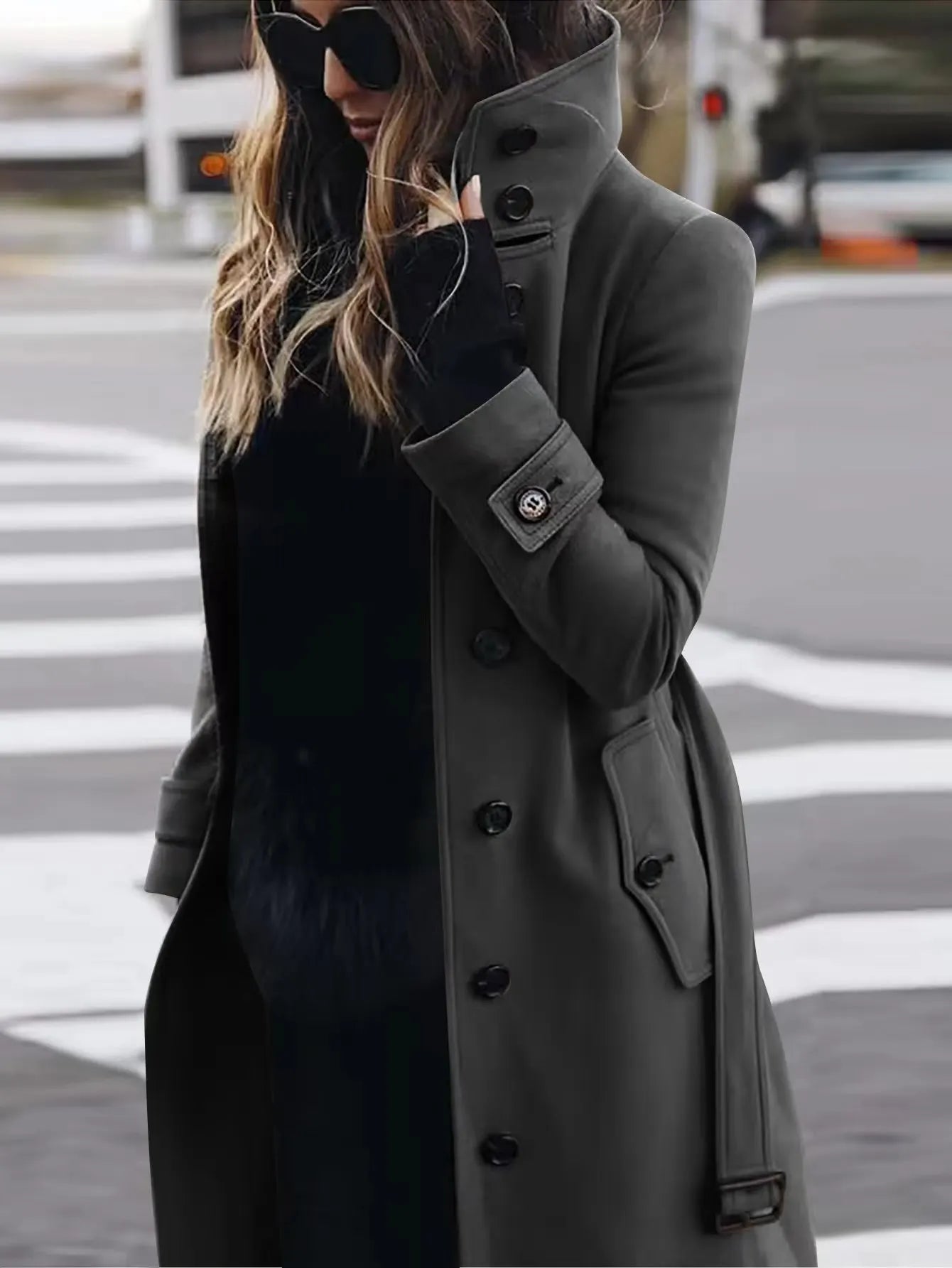 Women's Coat Outerwears Autumn Winter Warm Female Jackets Single Breasted Turn-down Collar Single Breasted Women's Clothes New - FitHealthHavenFitHealthHavenFitHealthHaven14:200004890;5:4182Dark GreyXXLWomen's Coat Outerwears Autumn Winter Warm Female Jackets Single Breasted Turn-down Collar Single Breasted Women's Clothes New