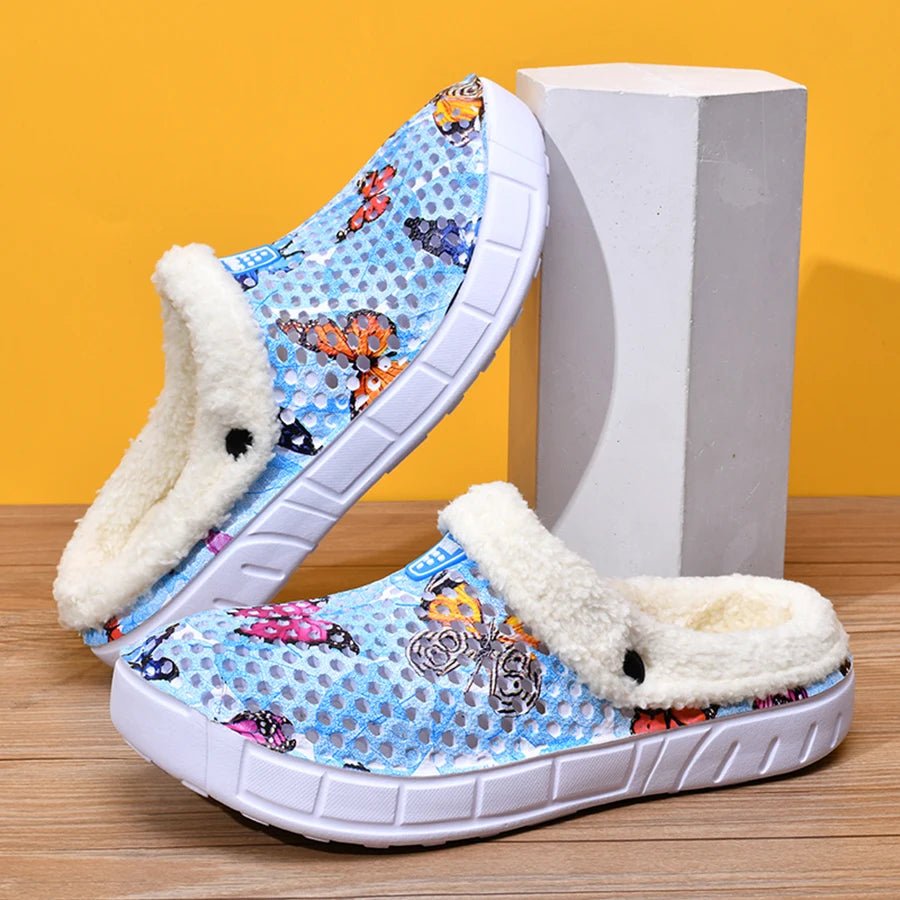 Women's Cotton Slippers Butterfly Pattern Clogs Mules Autumn and Winter Warm Plus Velvet Thickening - FitHealthHavenFitHealthHavenFitHealthHaven14:173;200000124:200000337Blue42Women's Cotton Slippers Butterfly Pattern Clogs Mules Autumn and Winter Warm Plus Velvet Thickening