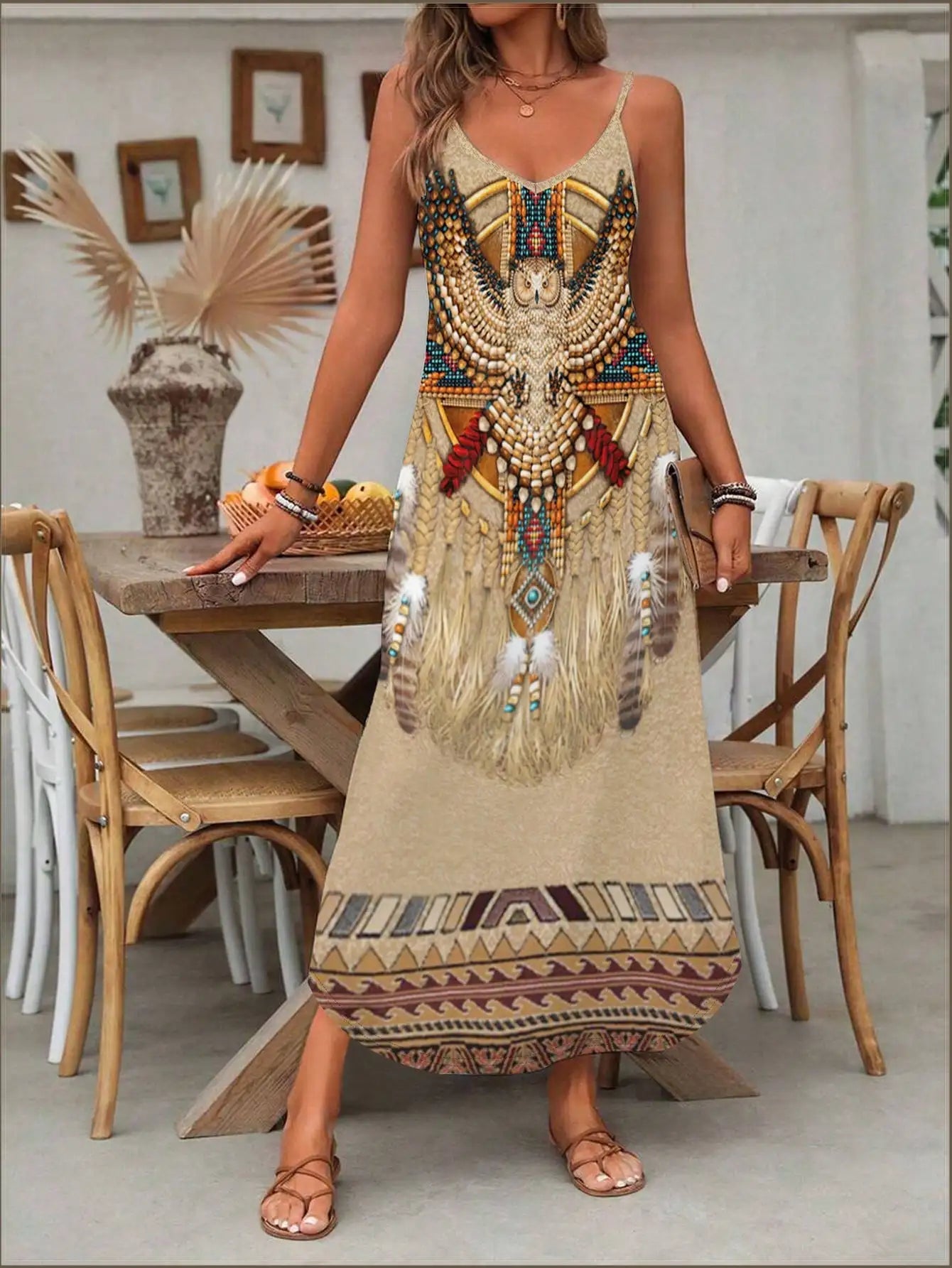 Women's Fashion Western Ethnic Print Casual Suspender Dress - FitHealthHavenFitHealthHavenFitHealthHaven14:200003699;5:100014065MULTIXLWomen's Fashion Western Ethnic Print Casual Suspender Dress