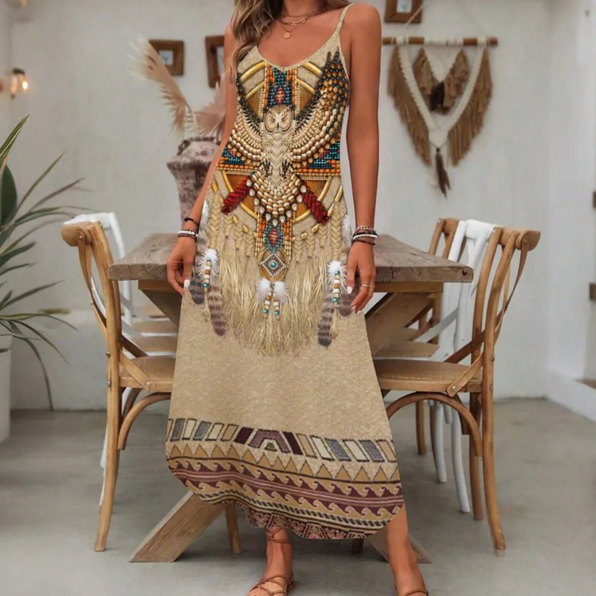 Women's Fashion Western Ethnic Print Casual Suspender Dress - FitHealthHavenFitHealthHavenFitHealthHaven14:200003699;5:100014065MULTIXLWomen's Fashion Western Ethnic Print Casual Suspender Dress