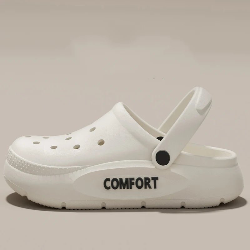 Women's Men's Slippers Summer Anti-Slip Couple Hollow Covered Toe Indoor Outdoor Casual Thick Bottom Sandals for Home Adults - FitHealthHavenFitHealthHavenFitHealthHaven14:10white;200000124:201446565white44-45Women's Men's Slippers Summer Anti-Slip Couple Hollow Covered Toe Indoor Outdoor Casual Thick Bottom Sandals for Home Adults