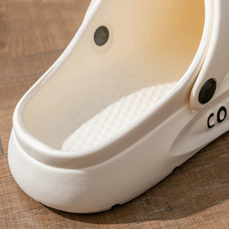 Women's Men's Slippers Summer Anti-Slip Couple Hollow Covered Toe Indoor Outdoor Casual Thick Bottom Sandals for Home Adults - FitHealthHavenFitHealthHavenFitHealthHaven14:10white;200000124:201446565white44-45Women's Men's Slippers Summer Anti-Slip Couple Hollow Covered Toe Indoor Outdoor Casual Thick Bottom Sandals for Home Adults