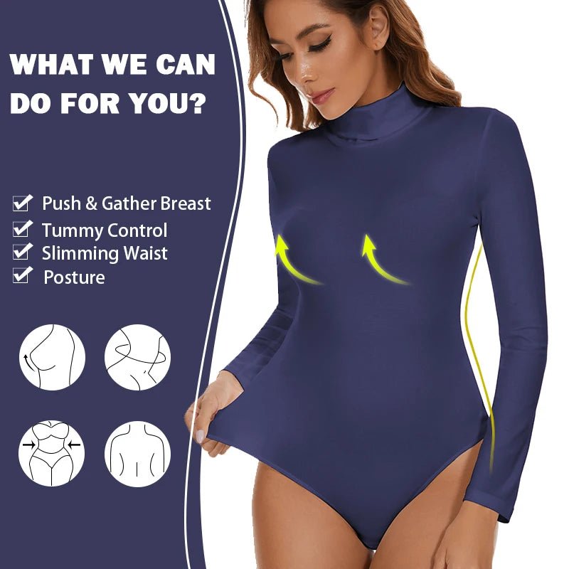 Women's Thermal Underwear Tops High Collar Long Sleeve Bodysuits Soft Keep Warm Cold Weather Compression Bottoming Shirts - FitHealthHavenFitHealthHavenFitHealthHaven14:29;200007763:201336100;5:4182WHITEXXLCHINAWomen's Thermal Underwear Tops High Collar Long Sleeve Bodysuits Soft Keep Warm Cold Weather Compression Bottoming Shirts