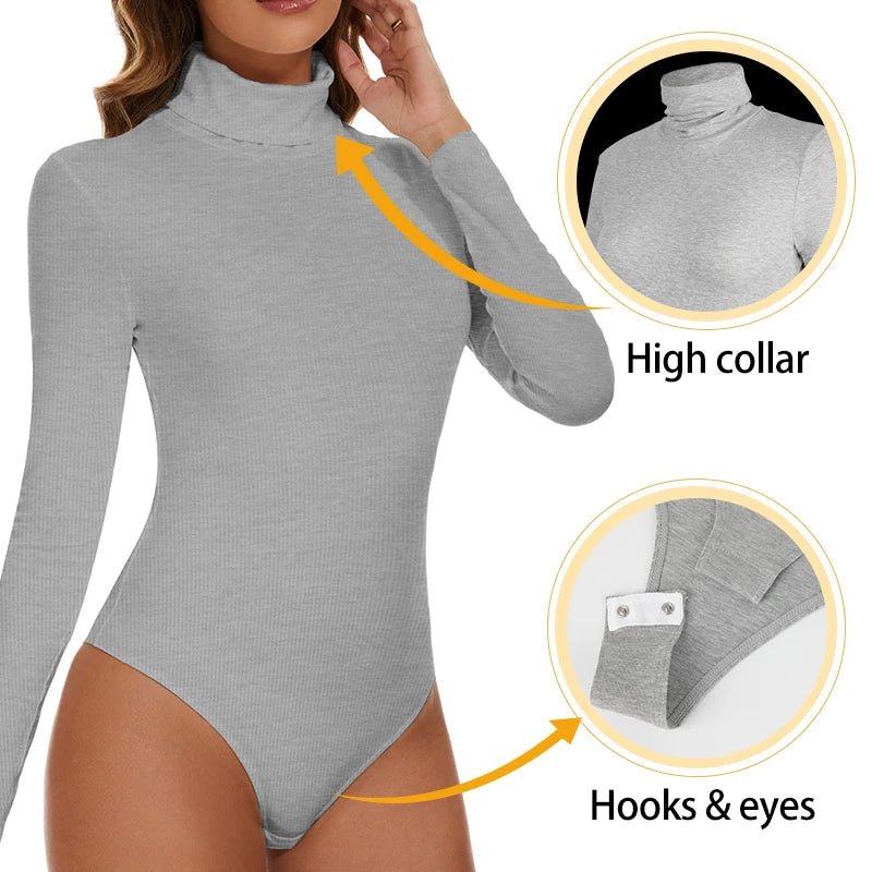 Women's Thermal Underwear Tops High Collar Long Sleeve Bodysuits Soft Keep Warm Cold Weather Compression Bottoming Shirts - FitHealthHavenFitHealthHavenFitHealthHaven14:29;200007763:201336100;5:4182WHITEXXLCHINAWomen's Thermal Underwear Tops High Collar Long Sleeve Bodysuits Soft Keep Warm Cold Weather Compression Bottoming Shirts