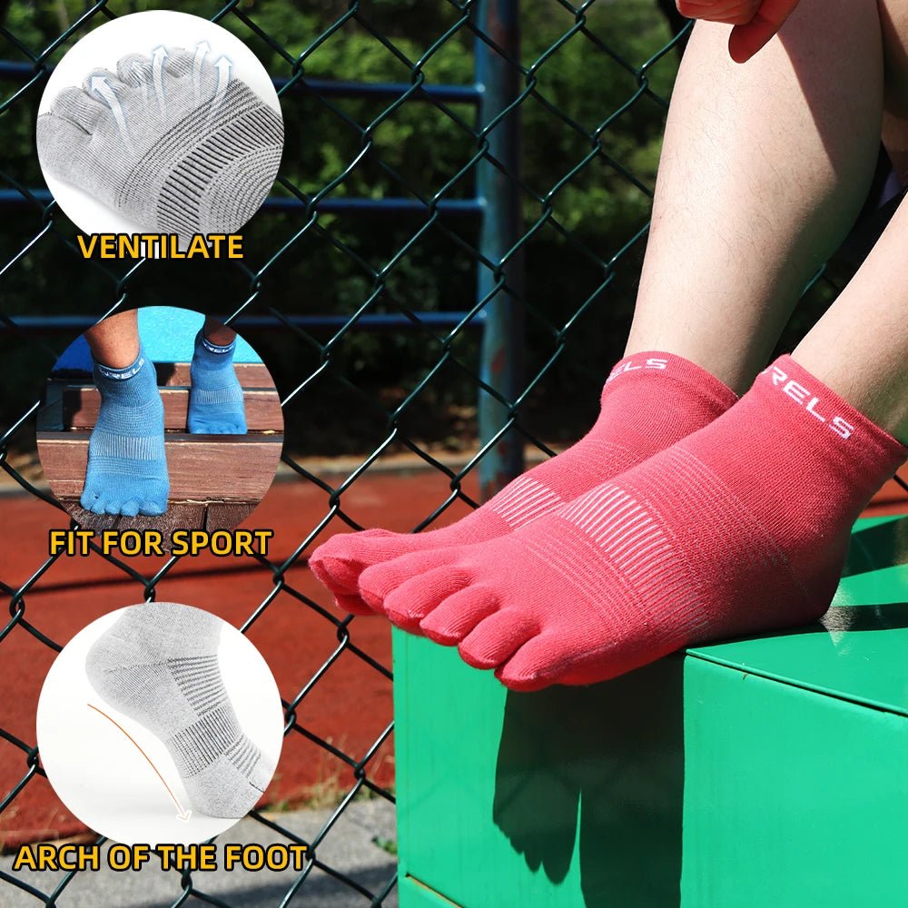WRELS 1 Pair of New Quick-drying, Sweat-wicking, Breathable CoolMax Split-toe Sports Socks for Marathon Running Fitness Cycling - FitHealthHavenFitHealthHavenFitHealthHaven14:173;5:100014064BlueSWRELS 1 Pair of New Quick-drying, Sweat-wicking, Breathable CoolMax Split-toe Sports Socks for Marathon Running Fitness Cycling