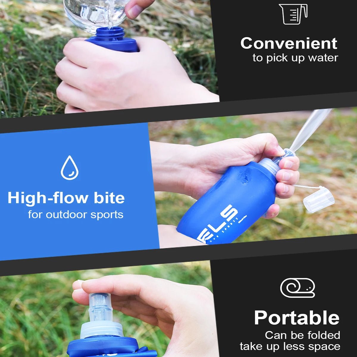 WRELS Camping Soft Water Bottle Drinking Sport Folding Bag Flask Outdoor Running Hydration Pack Waist Bicycle BPA Free - FitHealthHavenFitHealthHavenFitHealthHaven14:200006154dark blue 150mldark blue 150mlWRELS Camping Soft Water Bottle Drinking Sport Folding Bag Flask Outdoor Running Hydration Pack Waist Bicycle BPA Free
