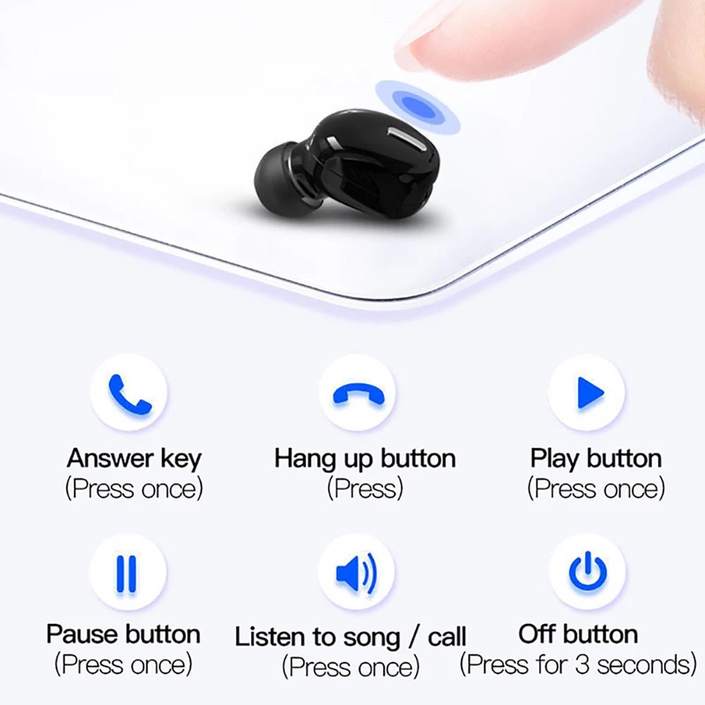 X9 Wireless Earphone Bluetooth-compatible 5.0 With Mic Single in-Ear Sports Headset For Xiaomi Huawei Stereo Sound Headphones - FitHealthHavenFitHealthHavenFitHealthHaven14:193blackX9 Wireless Earphone Bluetooth-compatible 5.0 With Mic Single in-Ear Sports Headset For Xiaomi Huawei Stereo Sound Headphones