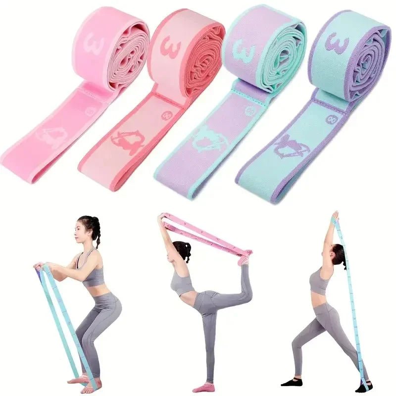 Yoga Stretching Belt Dance Stretching Band Elastic Yoga Resistance Bands Home Pilates Exercise Pull Strap Belt Fitness Sport - FitHealthHavenFitHealthHavenFitHealthHaven14:173PurplePurpleYoga Stretching Belt Dance Stretching Band Elastic Yoga Resistance Bands Home Pilates Exercise Pull Strap Belt Fitness Sport